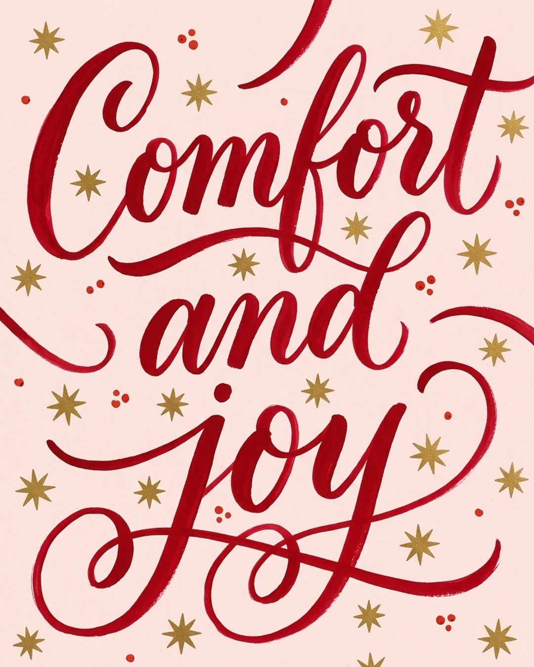Comfort and joy card design
