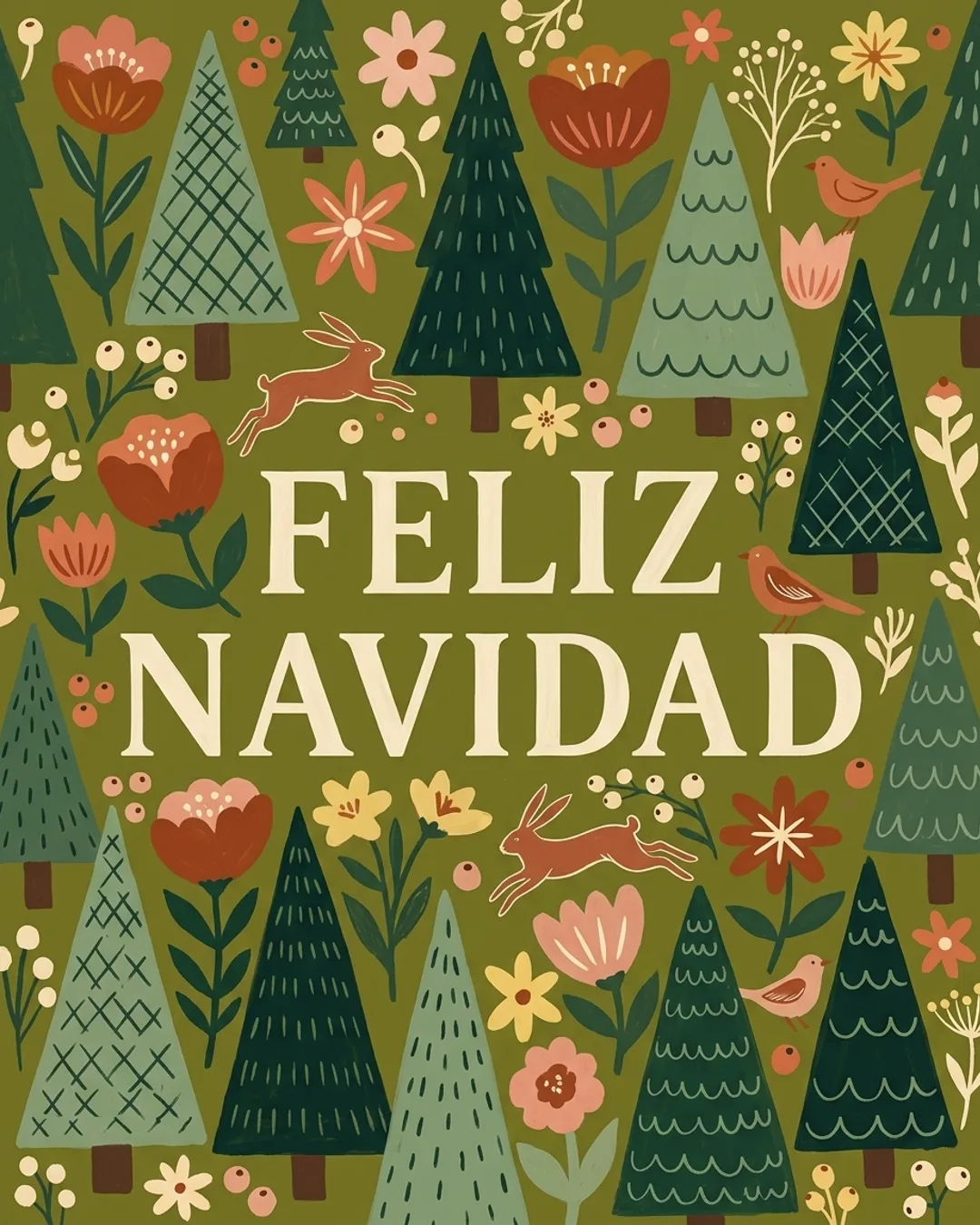 Feliz Navidad card design