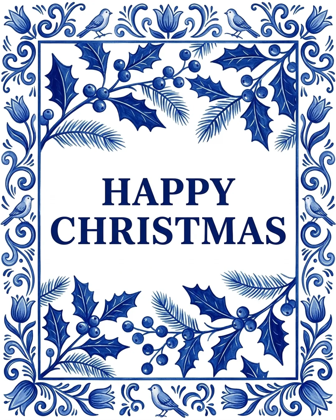 Happy Christmas card design