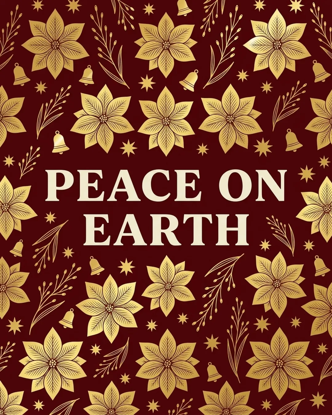 Peace on earth card design