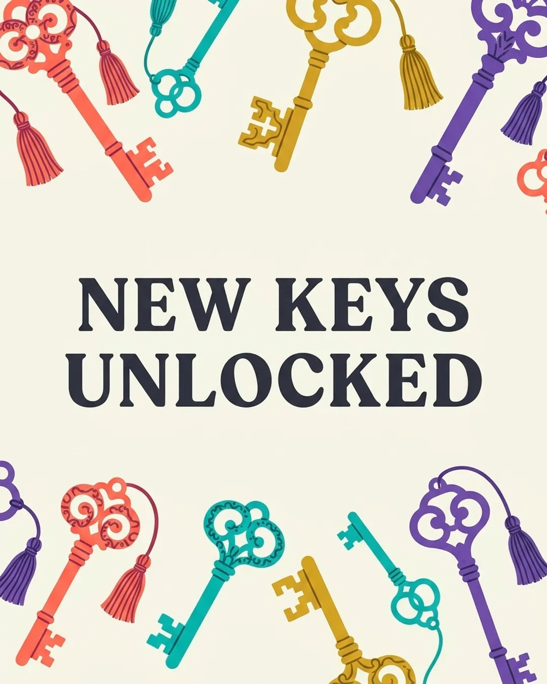 New keys unlocked card design