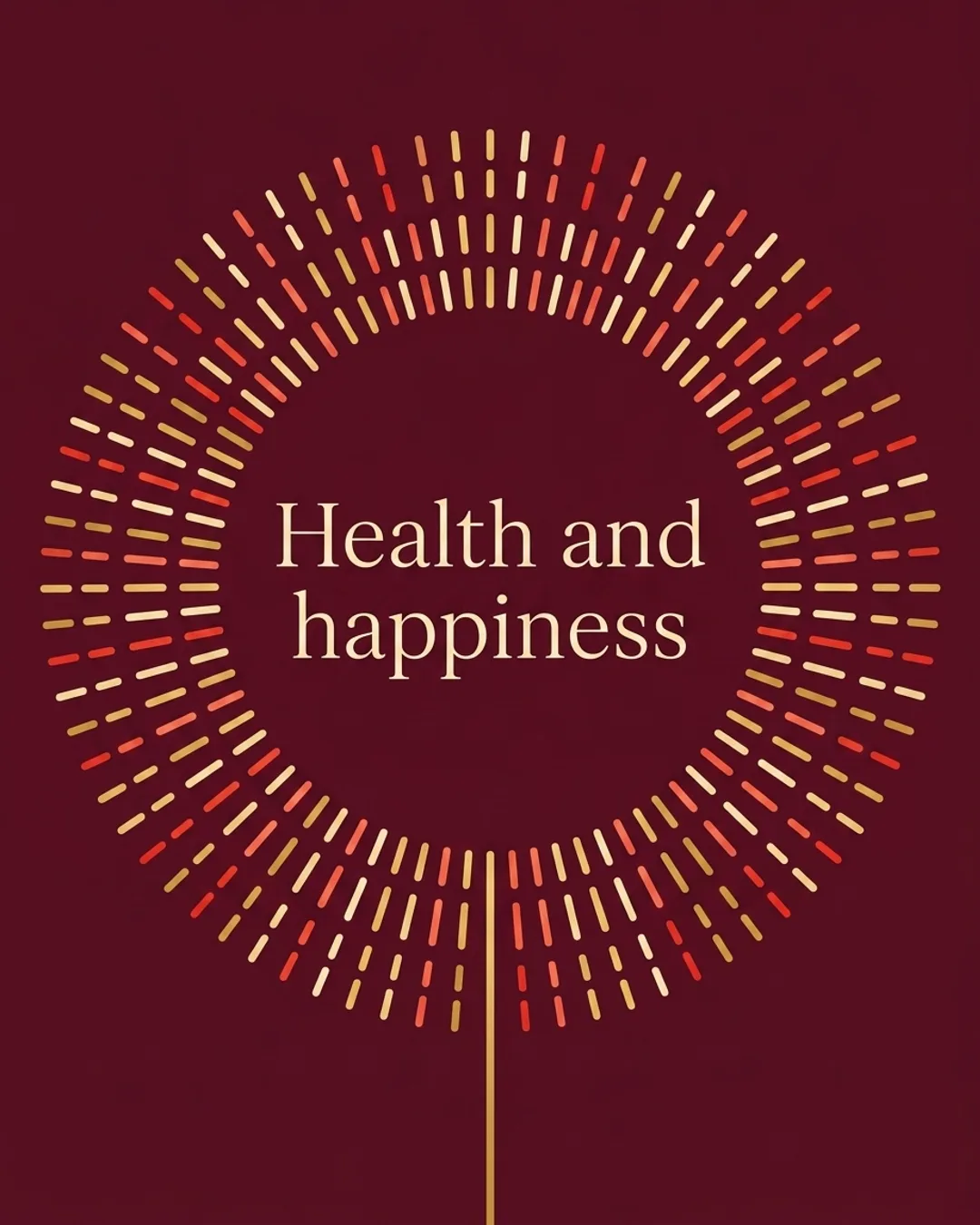 Health and happiness card design