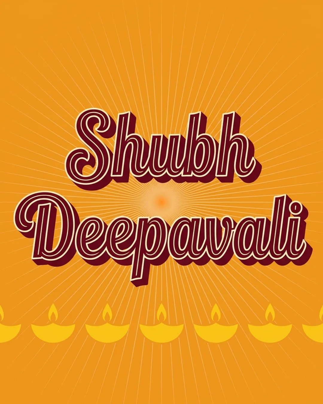 Shubh Deepavali card design