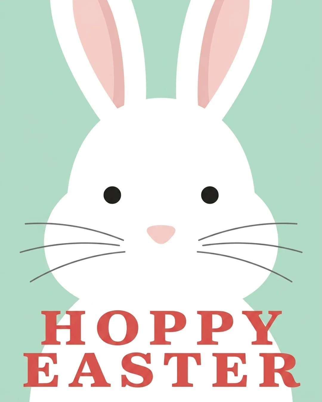 Hoppy Easter card design