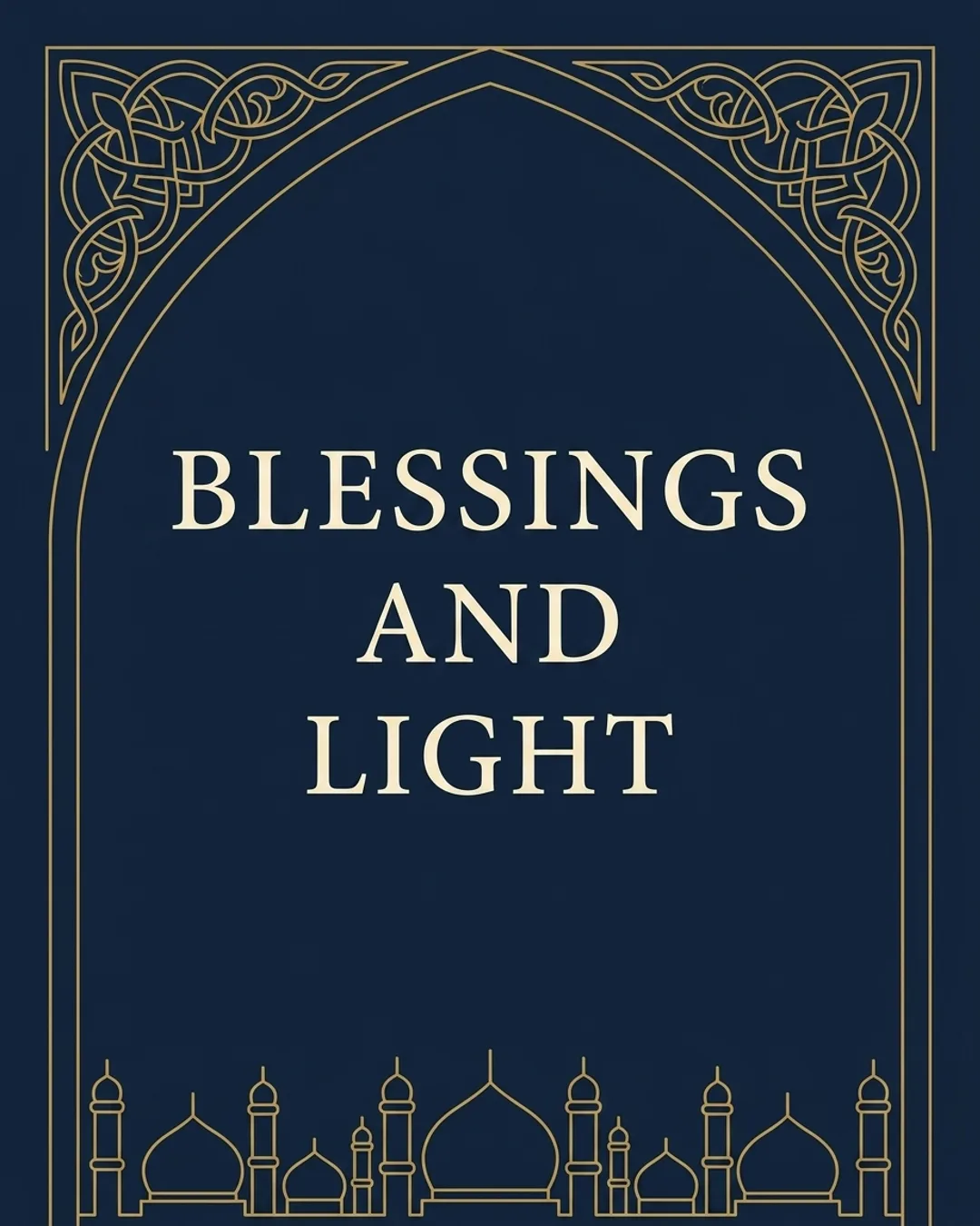 Blessings and light card design