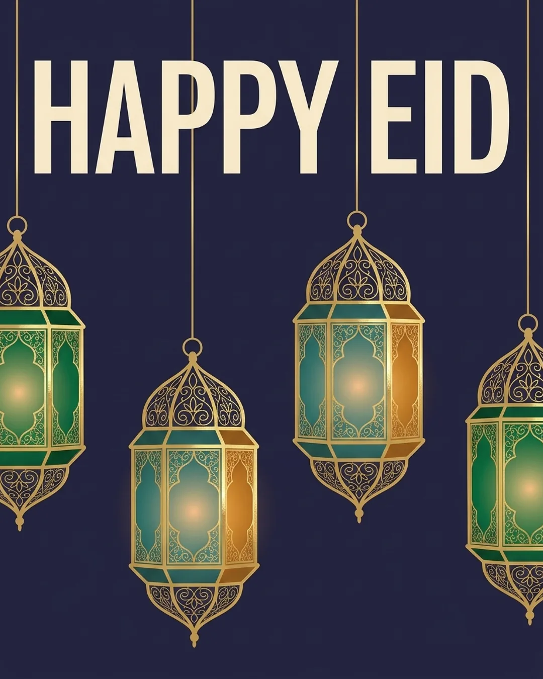 Happy Eid card design