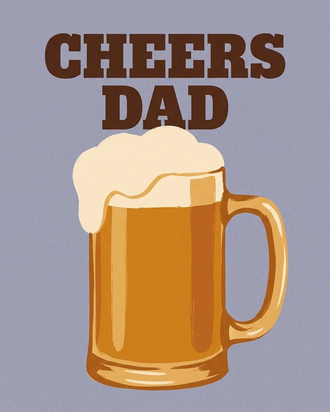 Cheers Dad card design