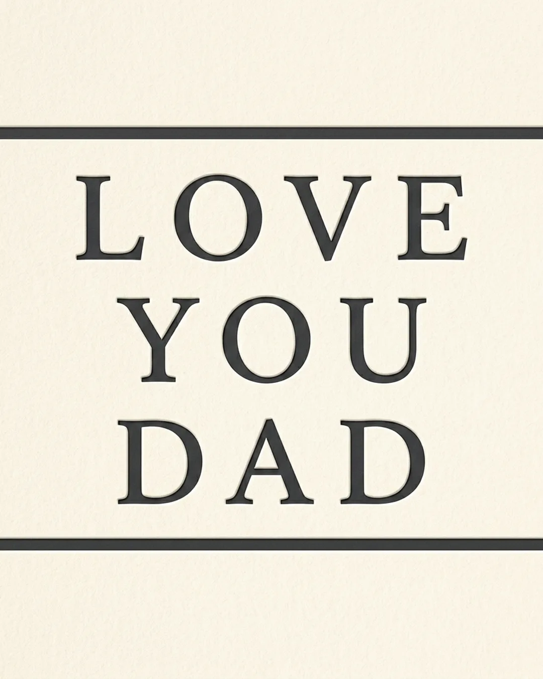 Love you Dad card design