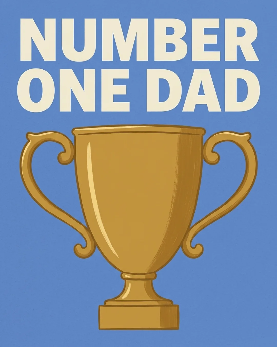Number one Dad card design