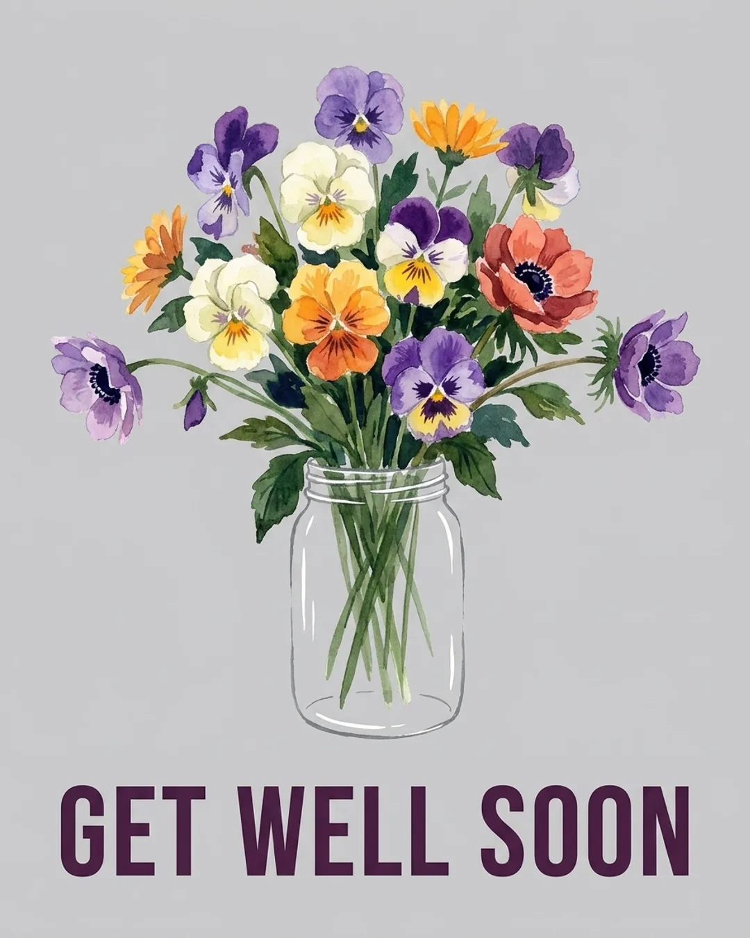 Get well soon card design