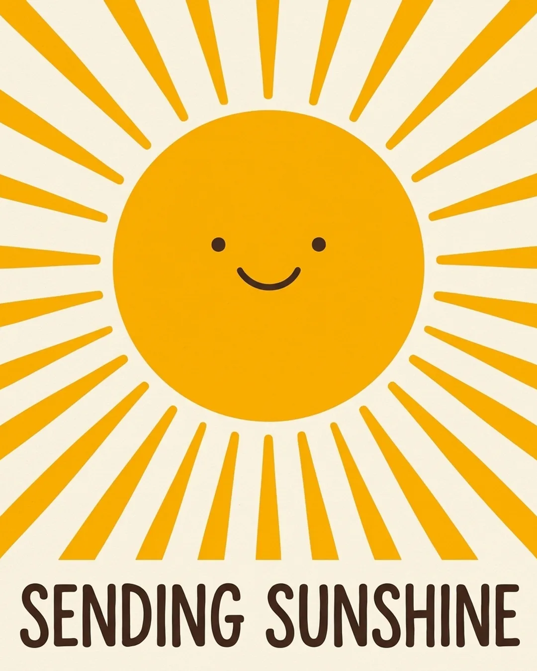 Sending sunshine card design