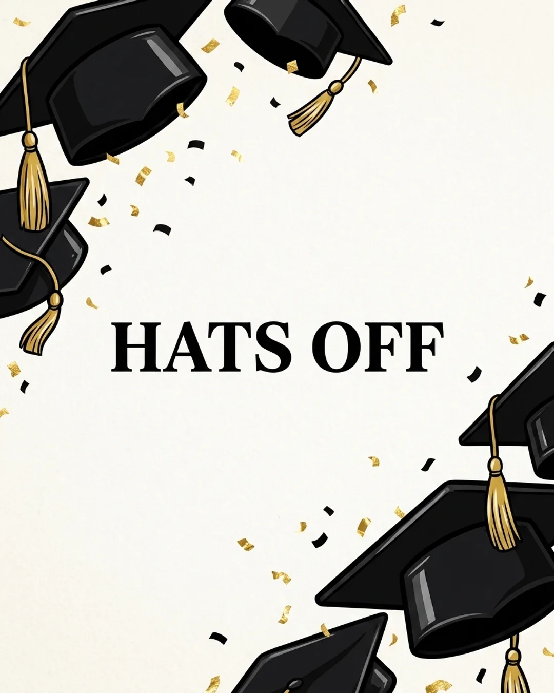 Hats off card design