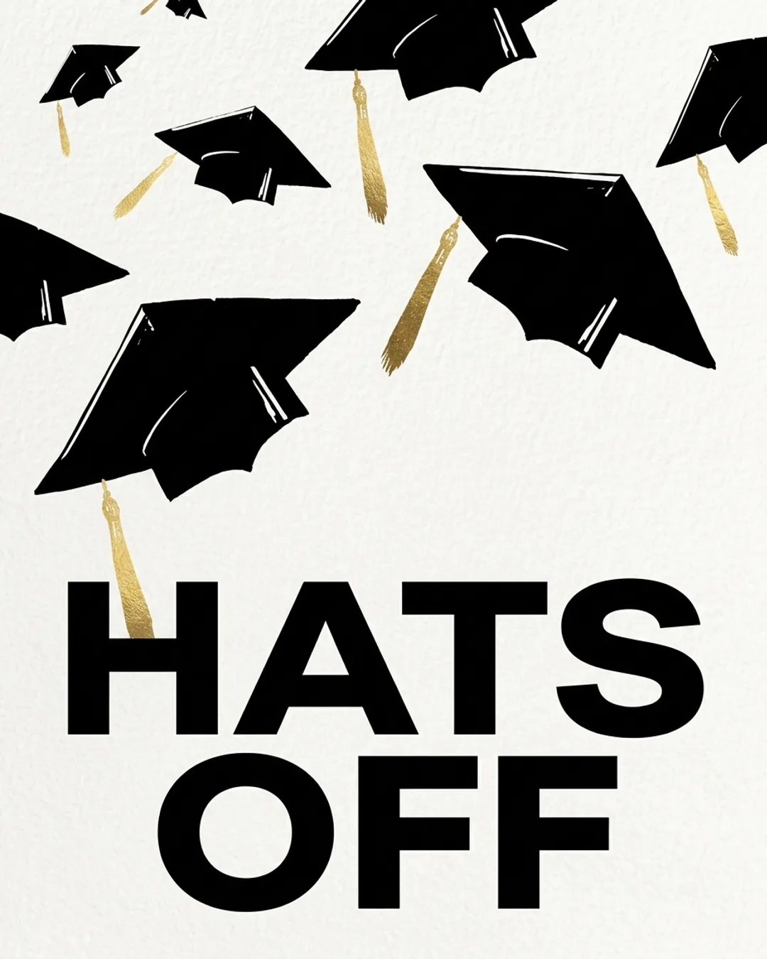 Hats off card design
