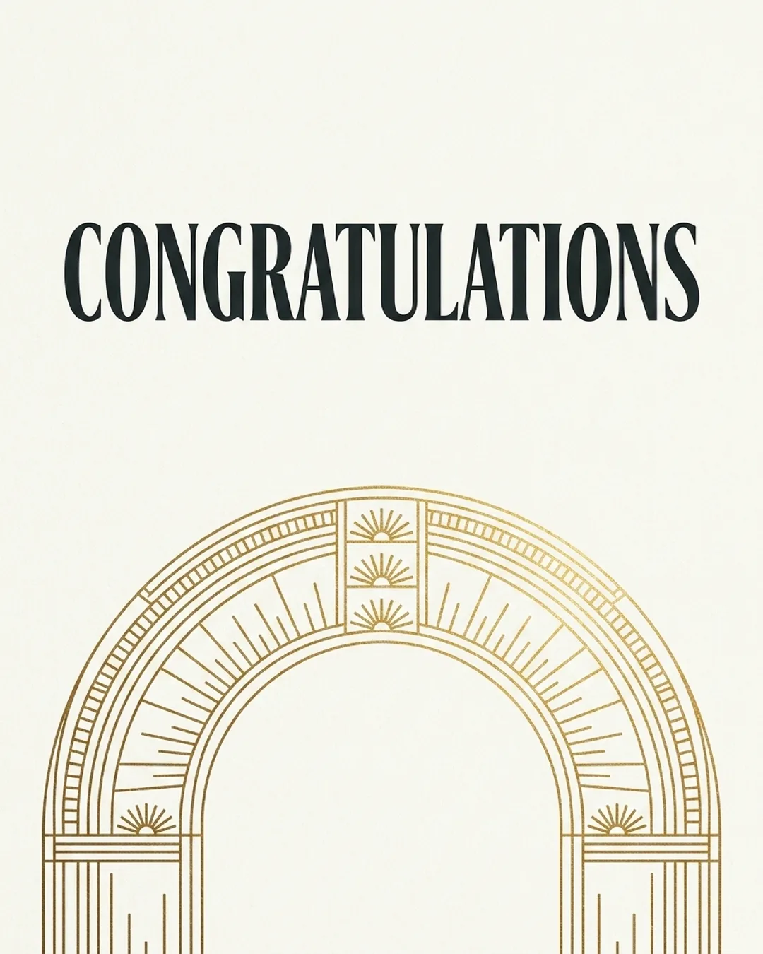 Congratulations card design