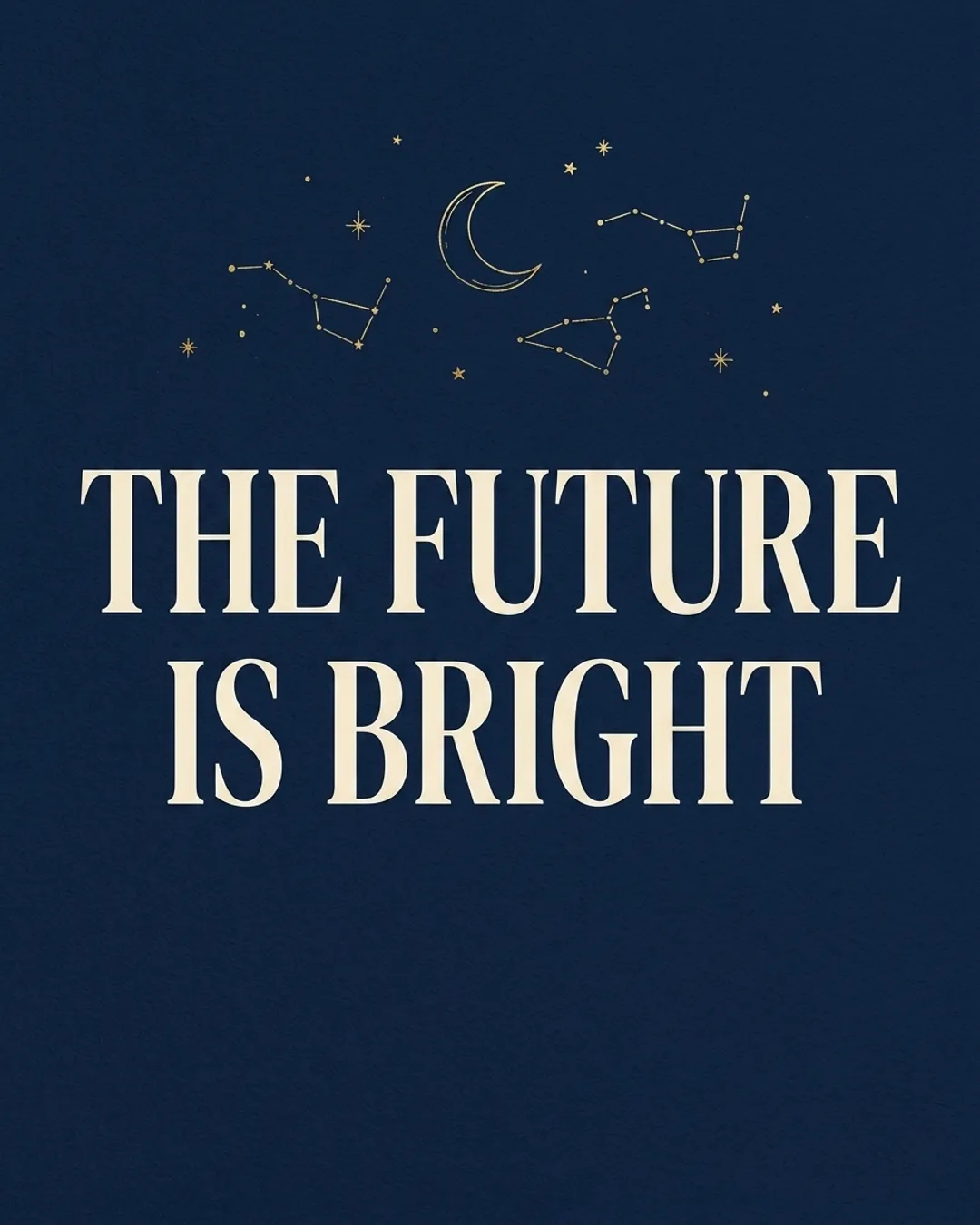 The future is bright card design