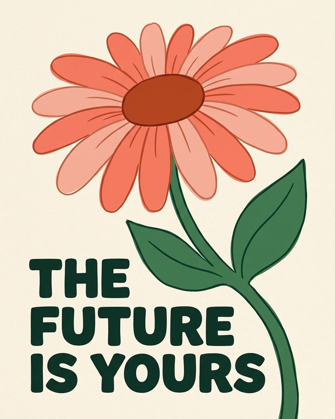 The future is yours card design
