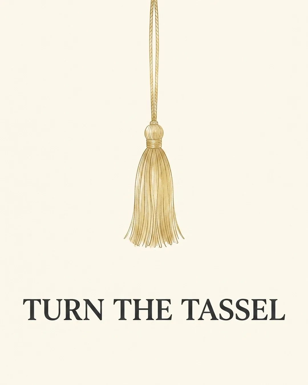 Turn the tassel card design