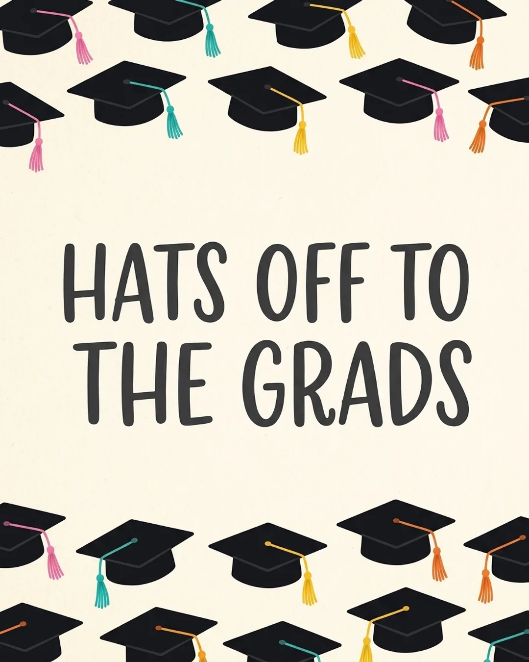 Hats off to the grads card design