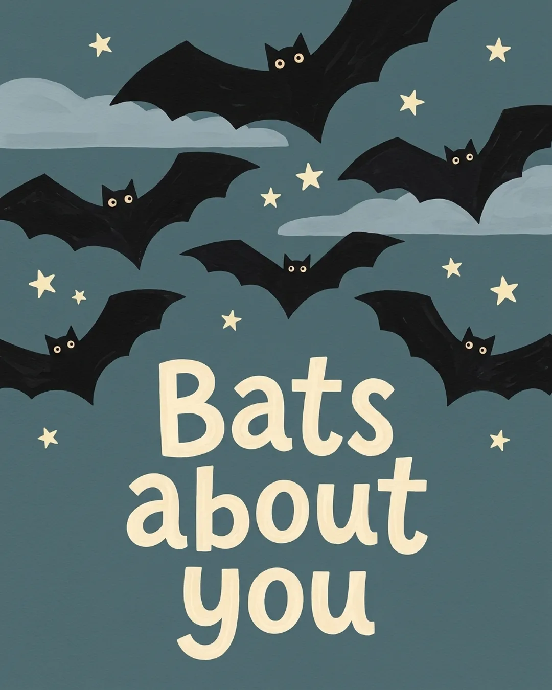 Bats about you card design