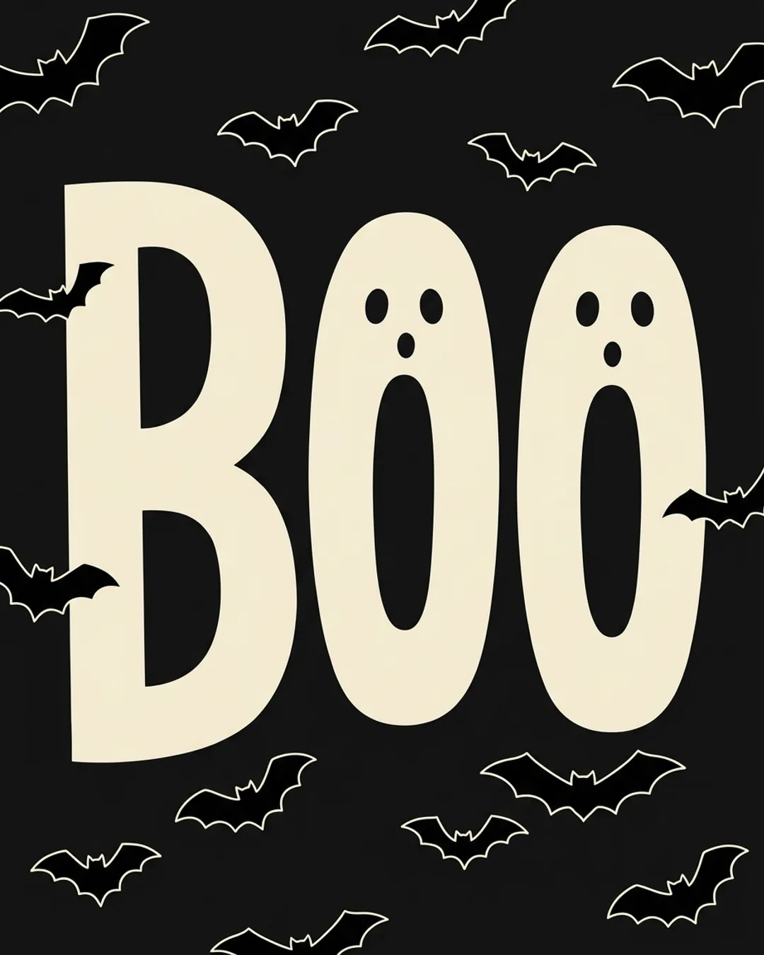 Boo card design