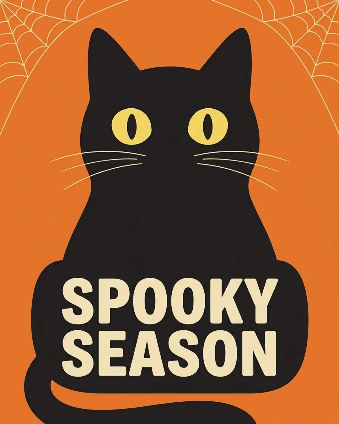 Spooky season card design