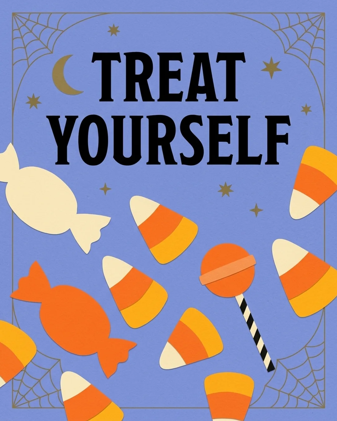 Treat yourself card design