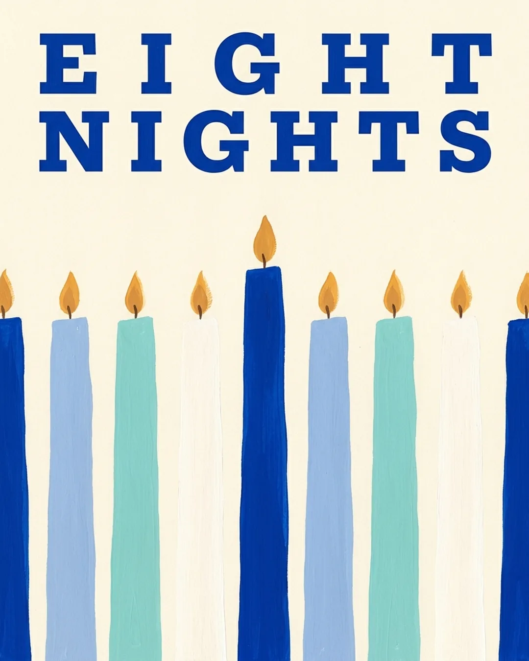 Eight nights card design