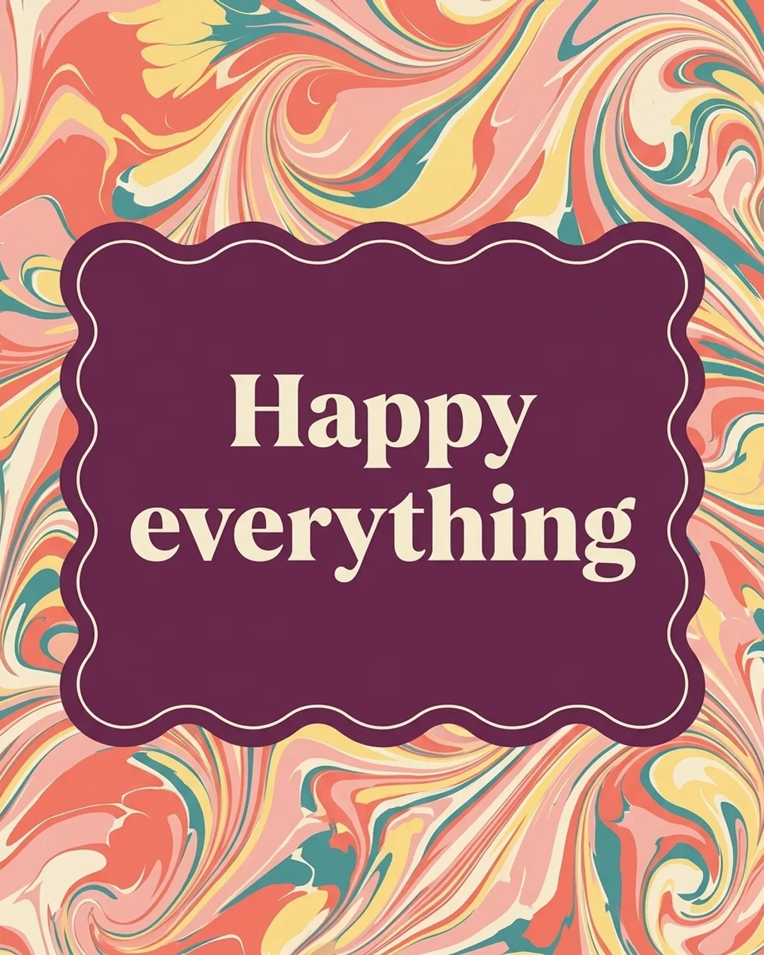 Happy everything card design