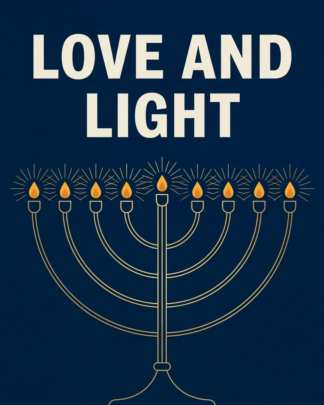 Love and light card design