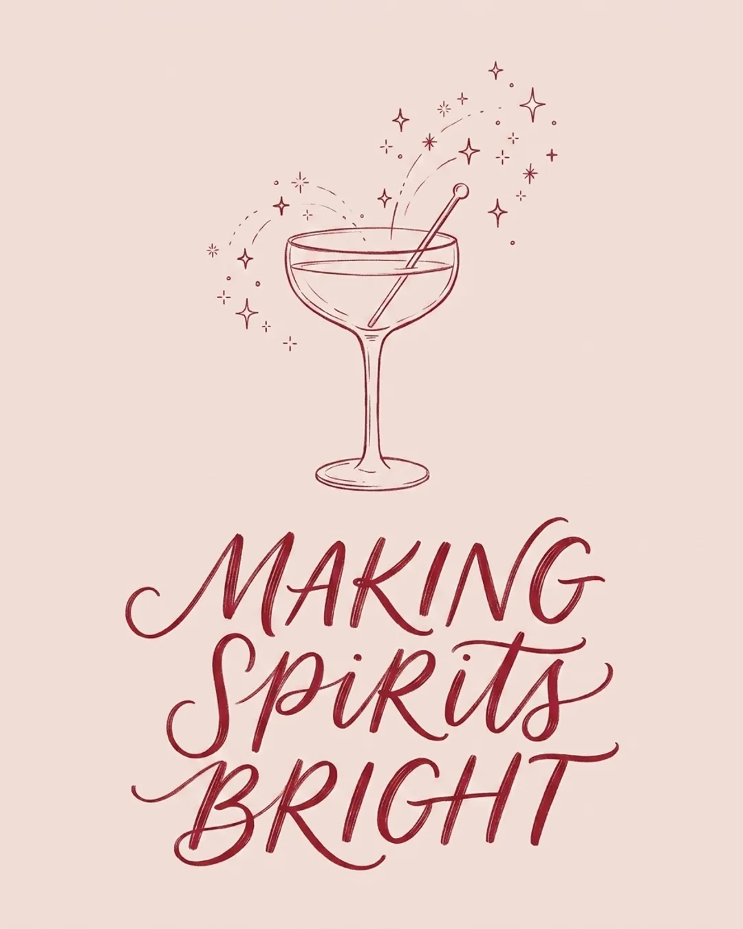 Making spirits bright card design