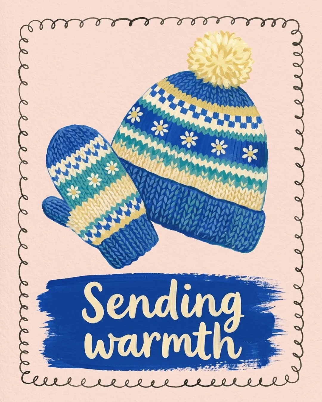 Sending warmth card design