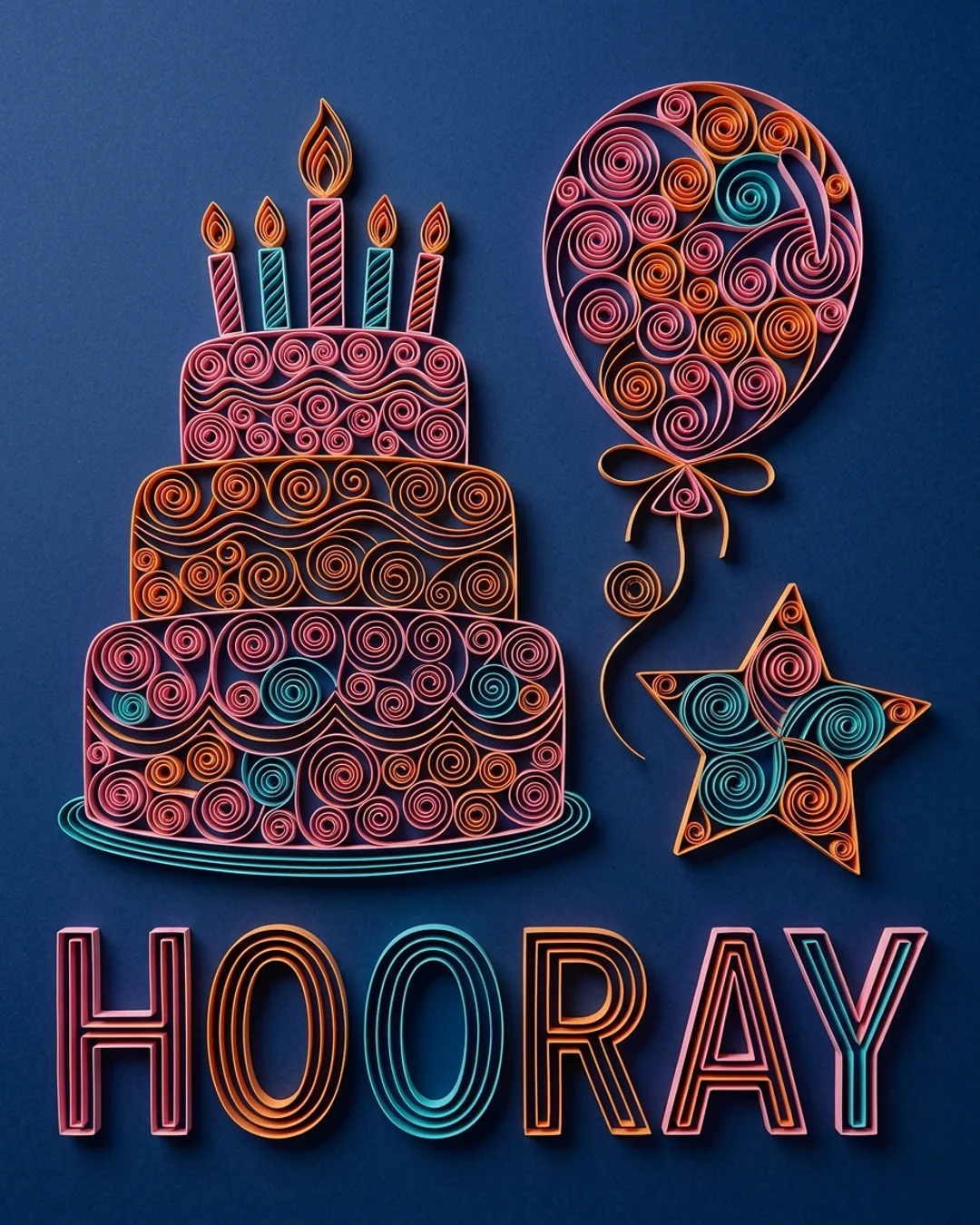 Hooray card design
