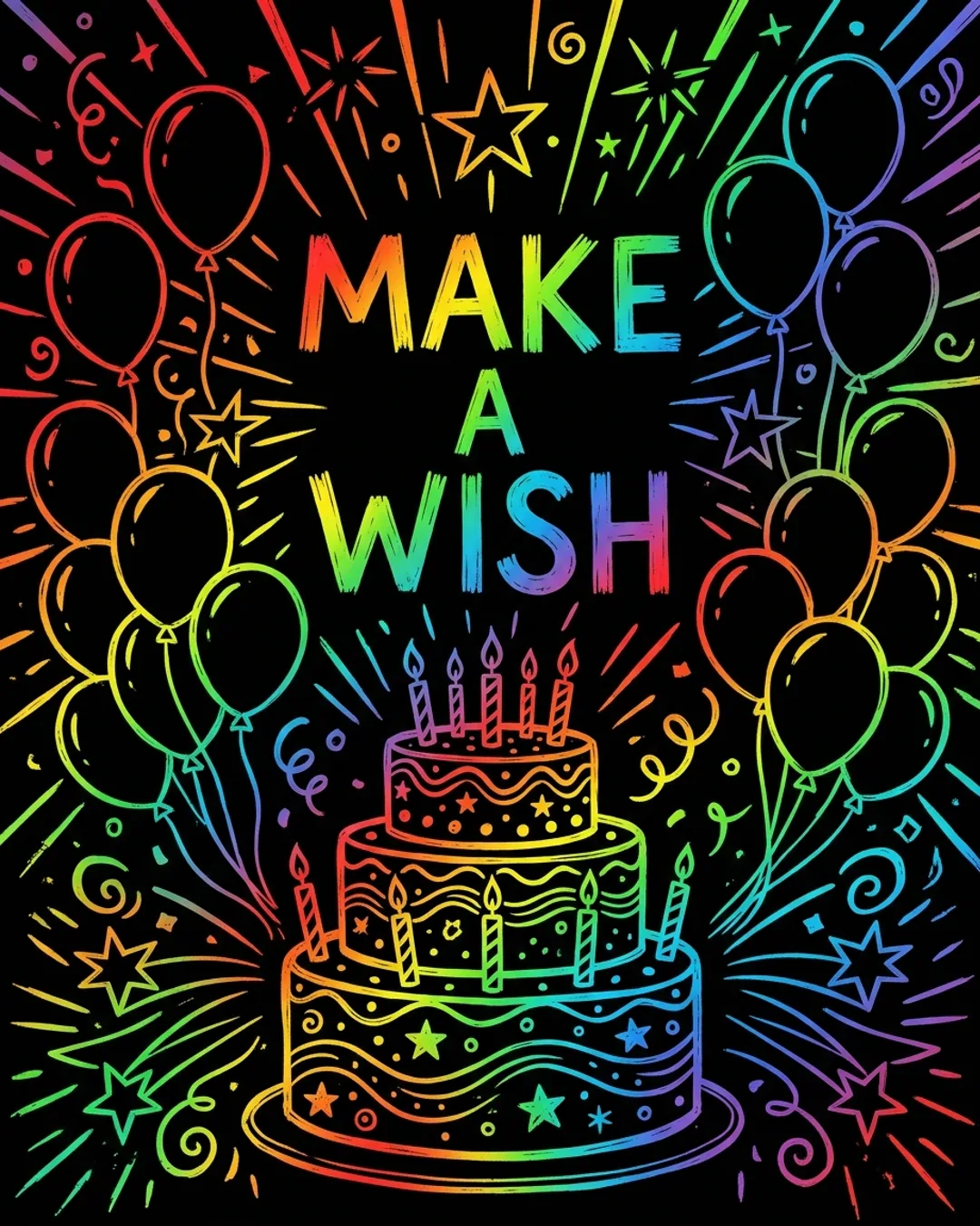 Make a wish card design