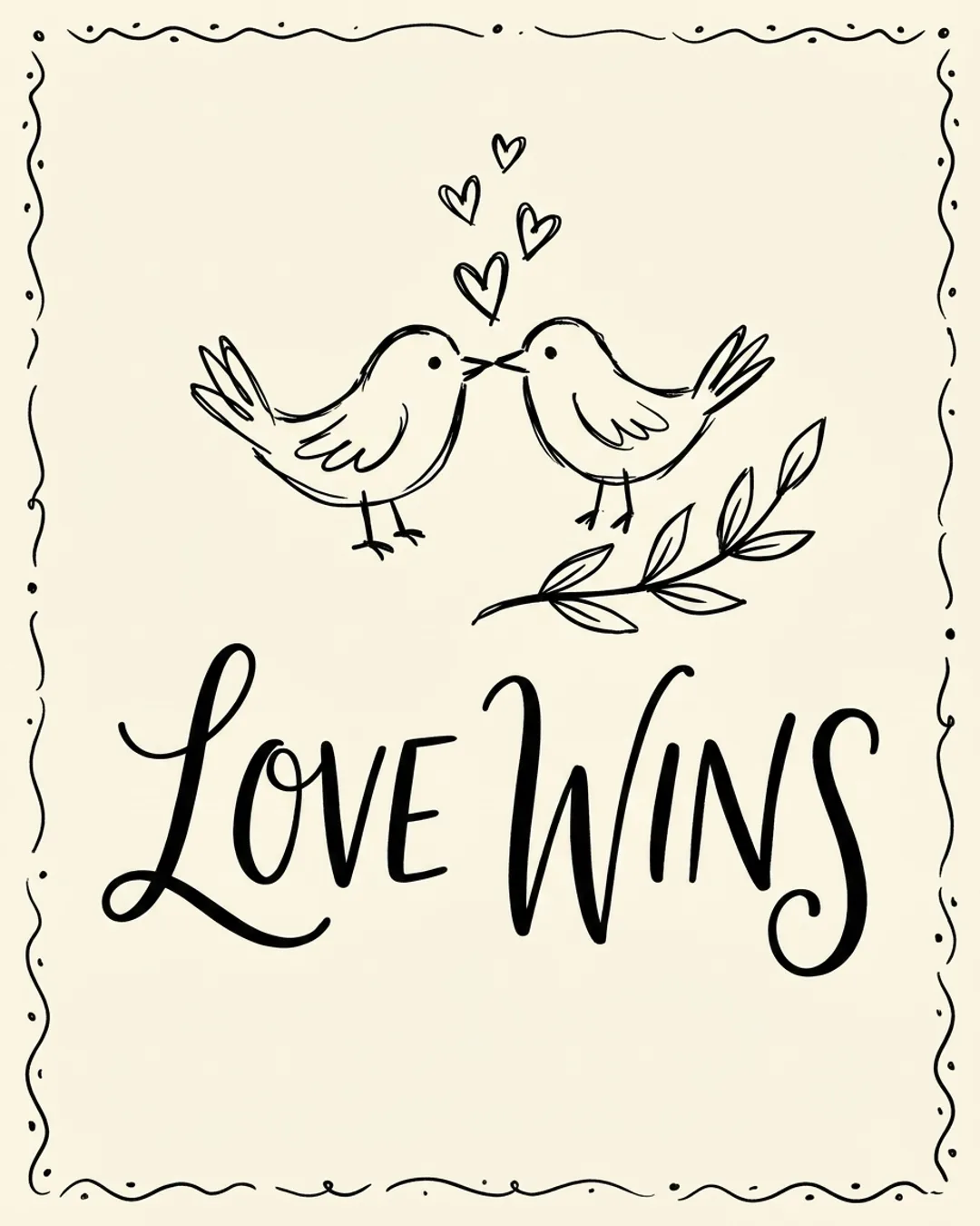 Love wins card design