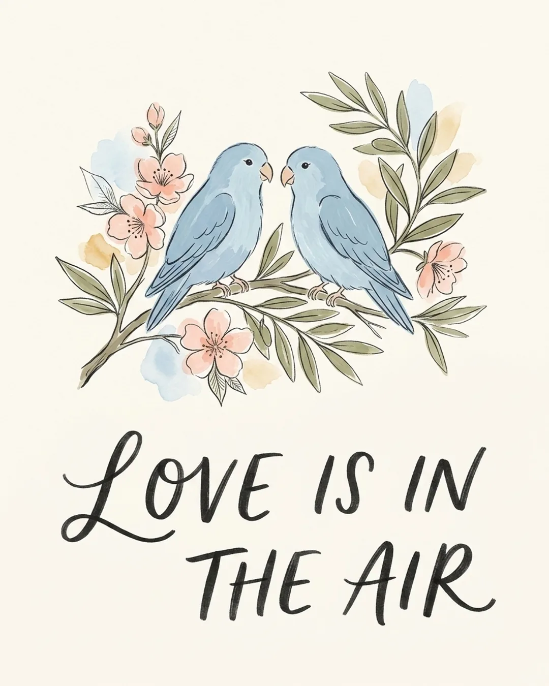Love is in the air card design