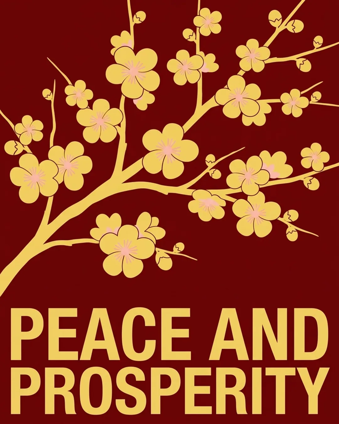 Peace and prosperity card design