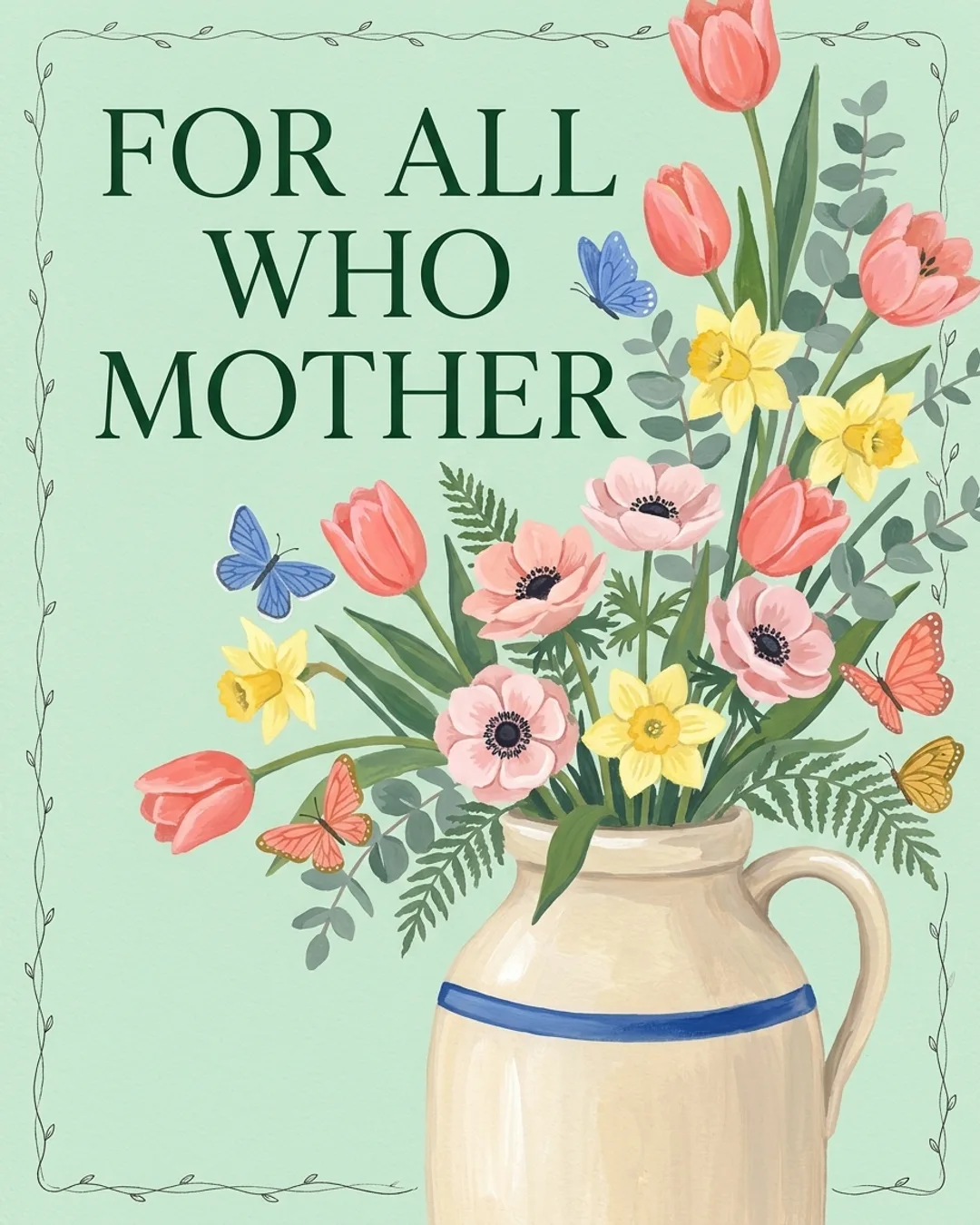 For all who mother card design