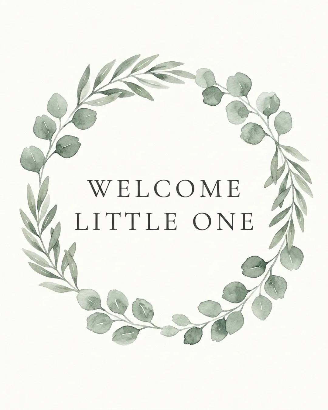 Welcome little one card design