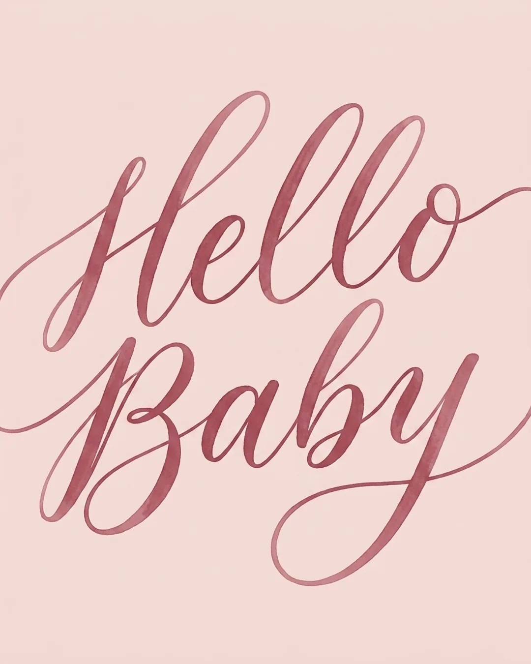 Hello baby card design