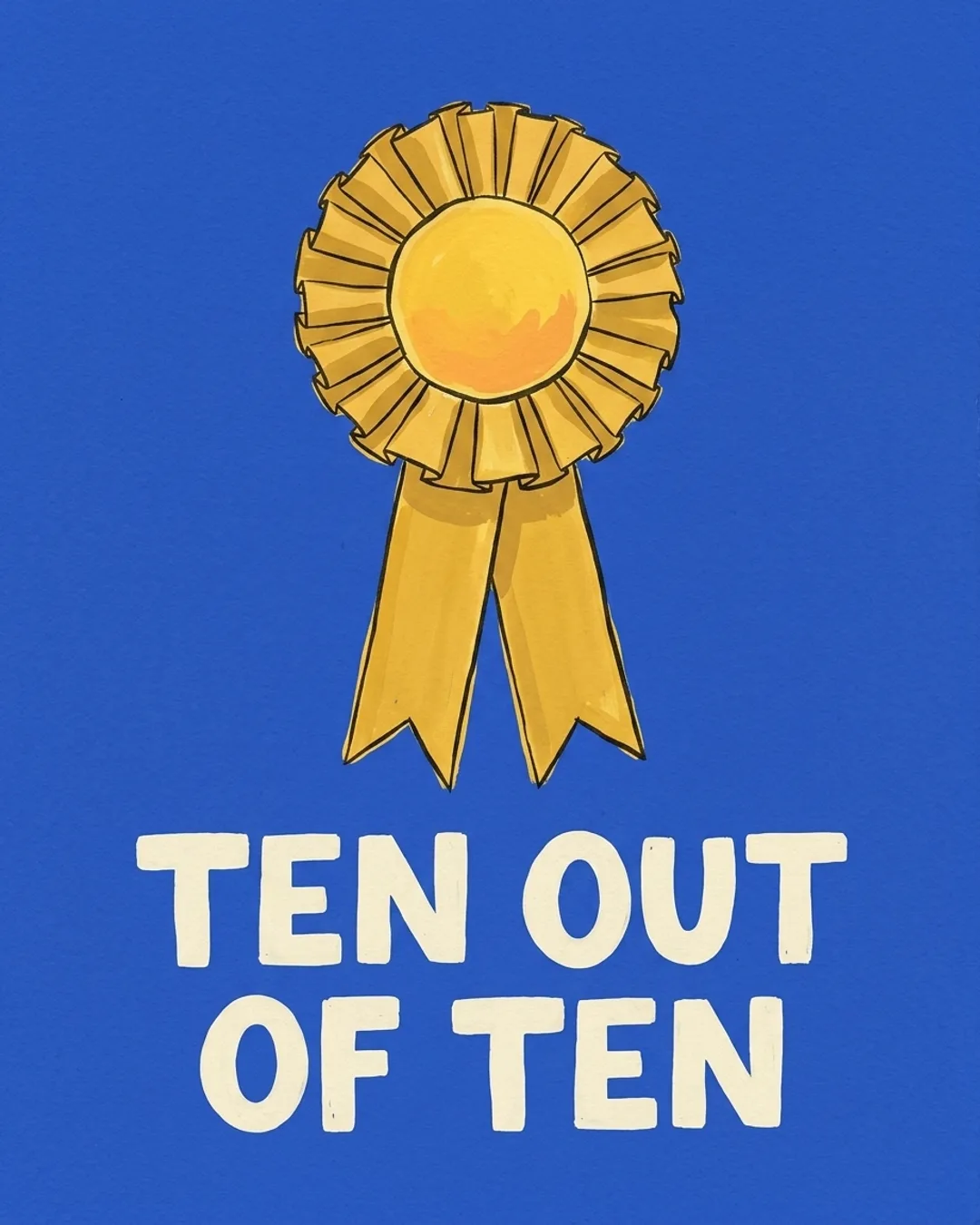 Ten out of ten card design