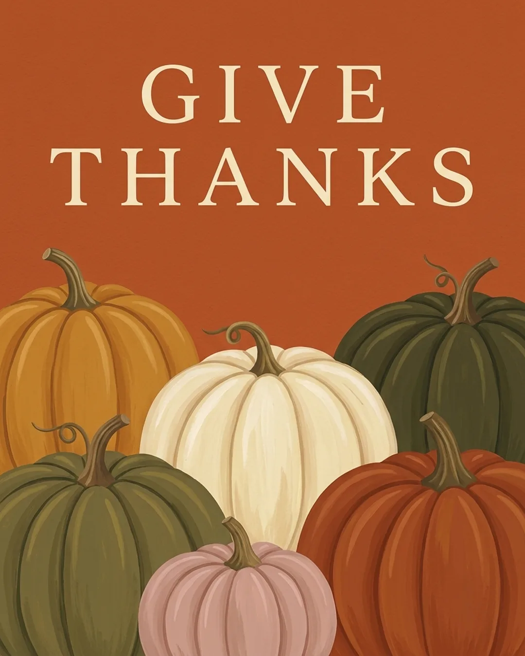 Give thanks card design