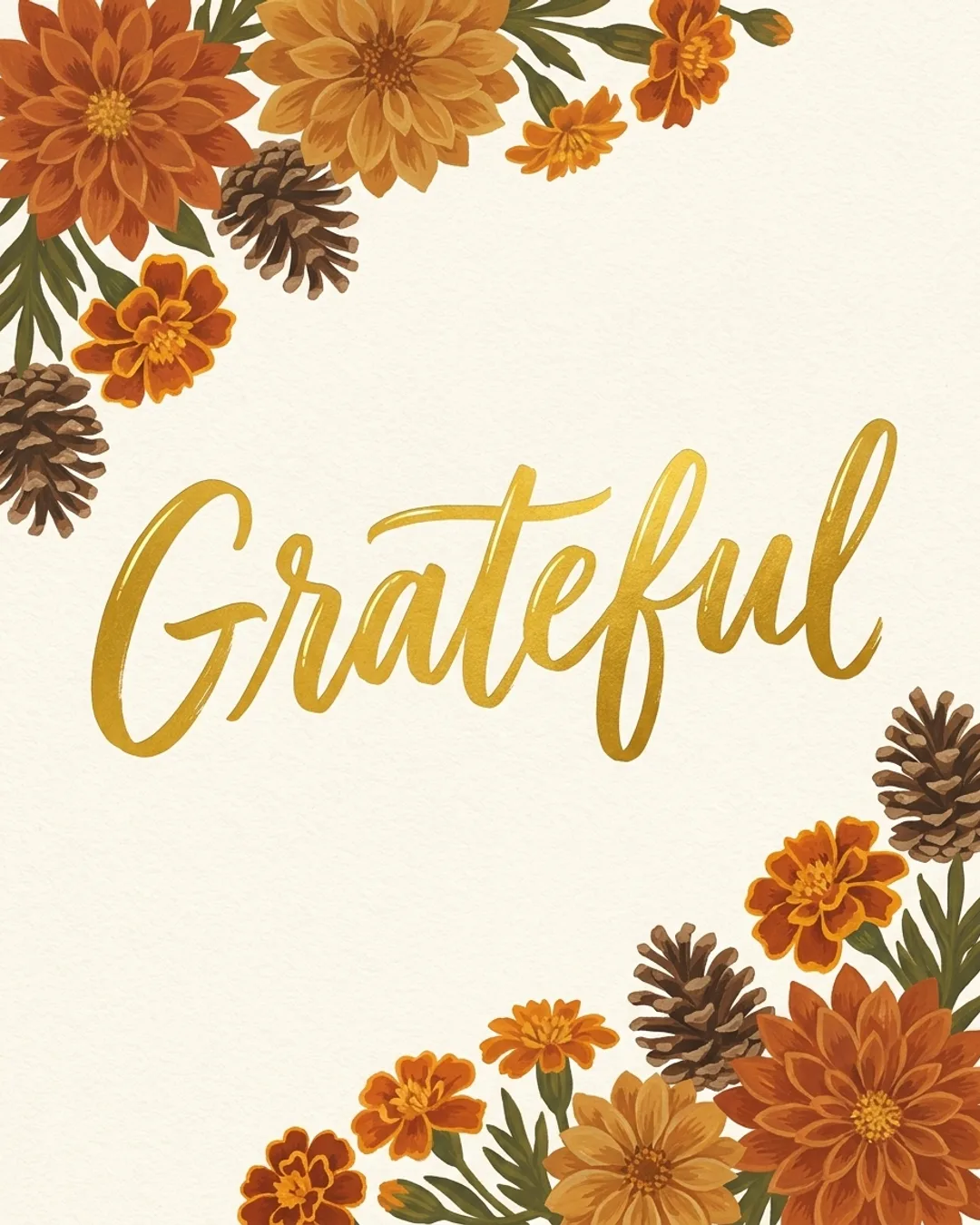 Grateful card design